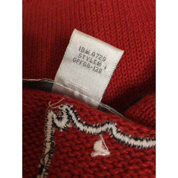 Vintage Sweater Dogs Toto Ugly Christmas Holiday Cardigan Large Petite - Picture 9 of 10